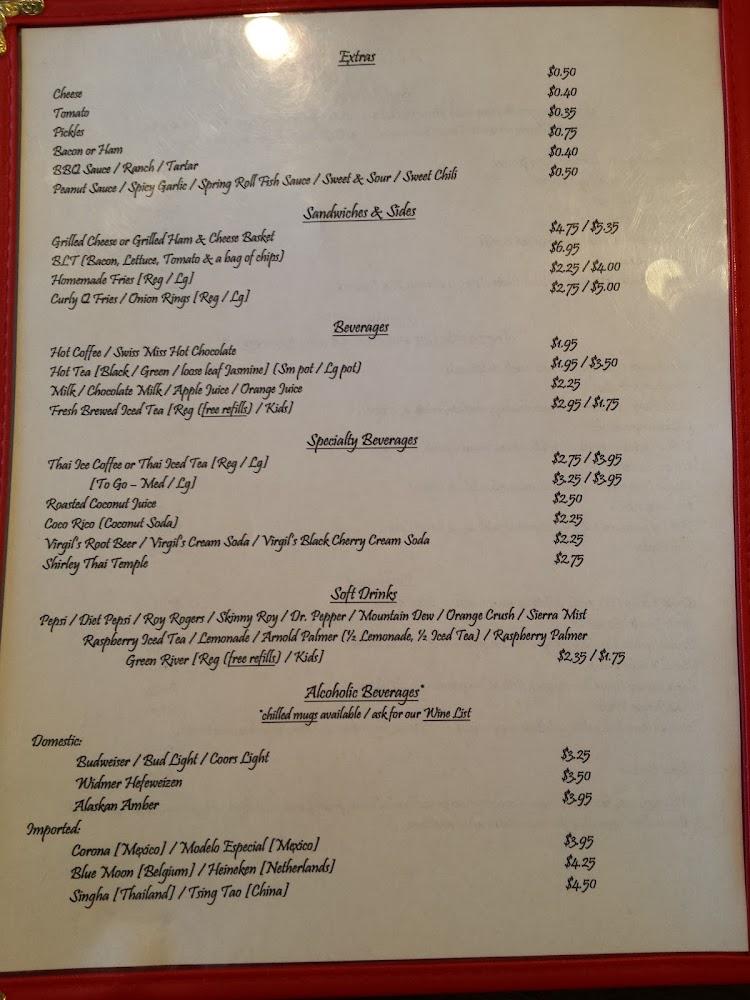 Hart C's Steak Burger & Thai Food Menu image 4